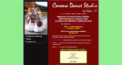 Desktop Screenshot of coronadancestudio.com